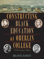 Constructing Black Education at Oberlin College: A Documentary History