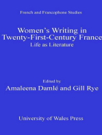 Women's Writing in Twenty-First-Century France: Life as Literature