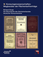 Konsumgenossenschaften: Wegbereiter der Flächentarifverträge: Die Reichstarife des Zentralverbandes deutscher Konsumvereine