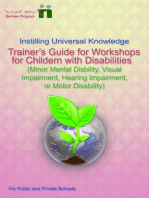 Trainer’s Guide for Workshops for Children with Disabilities (Minor mental disability, motor disability, hearing impairment, or visual impairment)