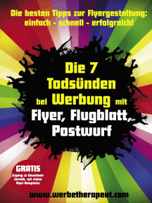 Lesen Sie Die 7 Todsunden Bei Werbung Mit Flyer Flugblatt Postwurf Von Alois Gmeiner Online Bucher