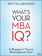 What's Your MBA IQ?: A Manager's Career Development Tool