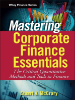 Mastering Corporate Finance Essentials: The Critical Quantitative Methods and Tools in Finance
