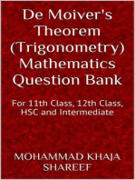 De Moiver's Theorem (Trigonometry) Mathematics Question Bank