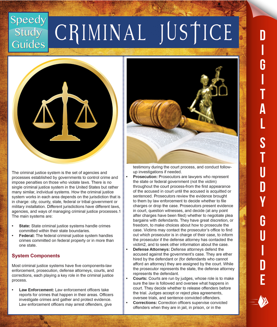 Read Criminal Justice (Speedy Study Guides) Online by Speedy Publishing