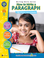 How to Write a Paragraph Gr. 5-8