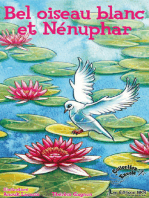 Bel oiseau blanc et Nénuphar