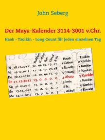 Der Maya-Kalender 3114-3001 v.Chr.: Haab - Tzolkin - Long Count für jeden einzelnen Tag