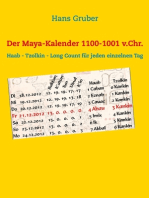 Der Maya-Kalender 1100-1001 v.Chr.: Haab - Tzolkin - Long Count für jeden einzelnen Tag