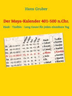 Der Maya-Kalender 401-500 n.Chr.: Haab - Tzolkin - Long Count für jeden einzelnen Tag