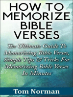 How To Memorize Bible Verses