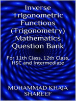 Inverse Trigonometric Functions (Trigonometry) Mathematics Question Bank