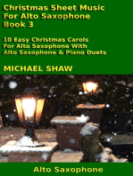 Christmas Sheet Music For Alto Saxophone: Book 3