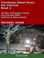Christmas Sheet Music For Clarinet: Book 4