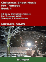 Christmas Sheet Music For Trumpet: Book 4