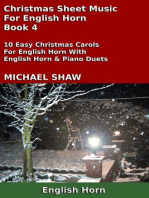 Christmas Sheet Music For English Horn: Book 4