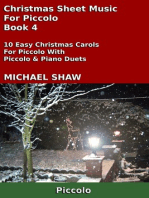Christmas Sheet Music For Piccolo: Book 4
