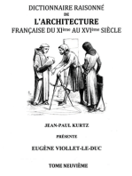 Dictionnaire Raisonné de l'Architecture Française du XIe au XVIe siècle Tome IX