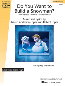 Do You Want to Build a Snowman? (from Frozen): Hal Leonard Student Piano Libary Showcase Solos Pops - Late Elementary