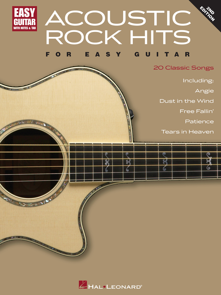 Acoustic Rock Hits for Easy Guitar - 2nd Edition - Sheet Music - Read