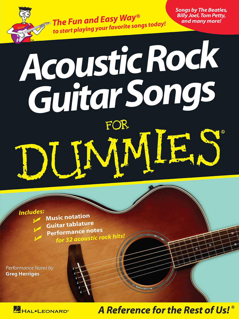 Acoustic Rock Guitar Songs for Dummies by Hal Leonard LLC Sheet Music