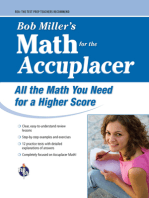 ACCUPLACER®: Bob Miller's Math Prep