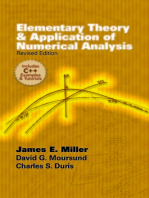 Elementary Theory and Application of Numerical Analysis: Revised Edition