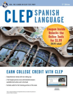 CLEP Spanish Language Book + Online