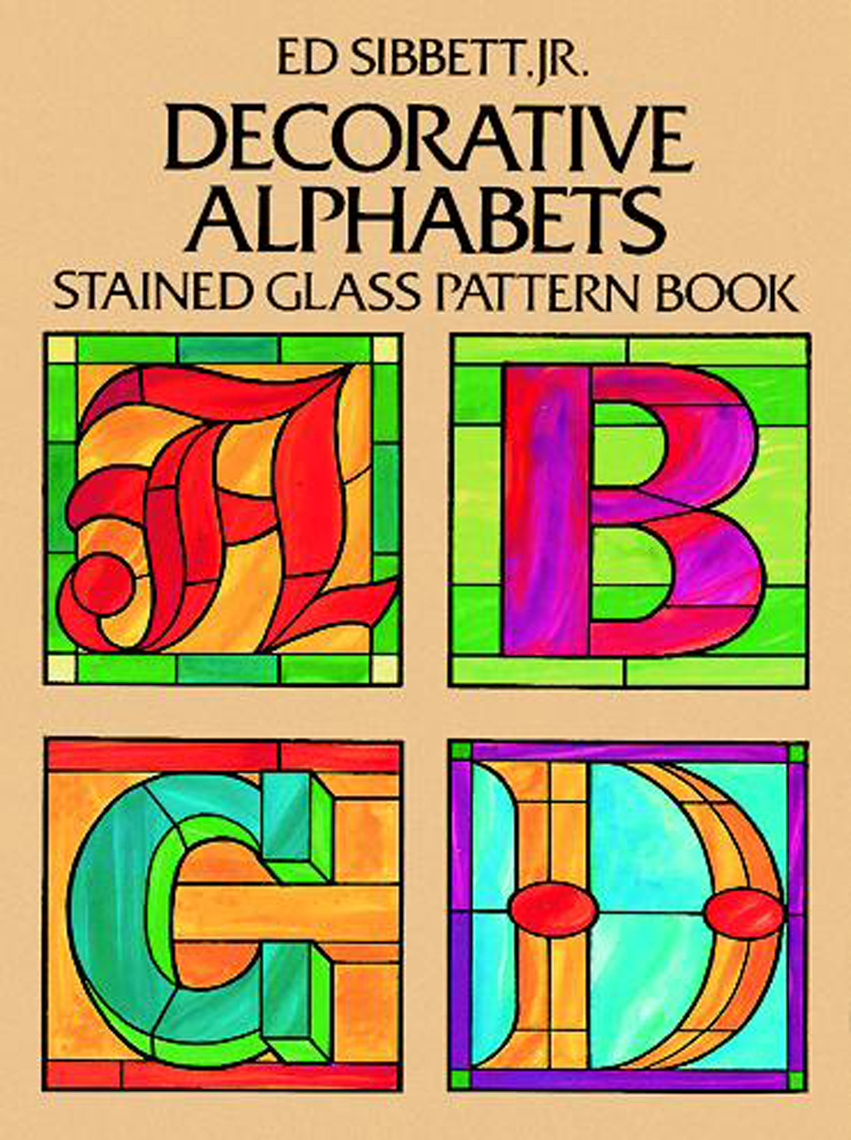 read decorative alphabets stained glass pattern book online by ed