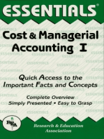 Cost & Managerial Accounting I Essentials