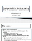 Research paper thumbnail of The Far Right in Ukraine During the “Euromaidan” and Beyond