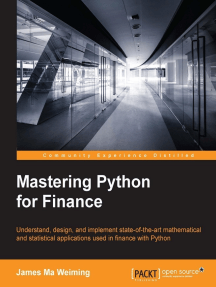 Mastering Python for Finance by James Ma Weiming | eBook