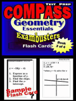COMPASS Test Prep Geometry Review--Exambusters Flash Cards--Workbook 3 of 4: Compass Exam Study Guide