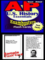 AP US History Test Prep Review--Exambusters Flash Cards: AP Exam Study Guide