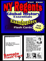 NY Regents Global History Test Prep Review--Exambusters Flashcards: New York Regents Exam Study Guide
