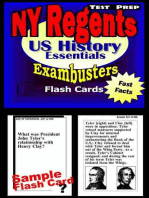 NY Regents United States History Test Prep Review--Exambusters Flashcards