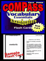 COMPASS Test Prep Essential Vocabulary--Exambusters Flash Cards--Workbook 4 of 4: Compass Exam Study Guide