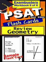 PSAT Test Prep Geometry Review--Exambusters Flash Cards--Workbook 6 of 6: PSAT Exam Study Guide