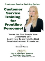 Customer Service Training for Frontline Personnel: Customer Service Training Series, #5