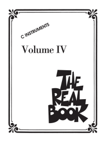 The Real Book - Volume IV: C Edition