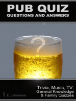 Pub Quiz Questions and Answers: Trivia, Music, TV, Family & General Knowledge Quizzes