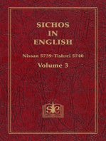 Sichos In English, Volume 3: Nissan-Elul 5739