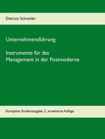 Unternehmensführung - Instrumente für das Management in der Postmoderne: Kompakte Studienausgabe, 2., erweiterte Auflage