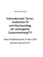 Internationaler Terror, Arabisches Öl und Atomausstieg, ein verborgener Zusammenhang???: Zwei Publikationen in den USA weisen darauf hin!