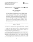 Research paper thumbnail of The Politics of World War II in Contemporary Ukraine