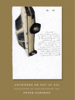 Anywhere or Not at All: Philosophy of Contemporary Art