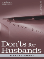 Don’ts for Husbands