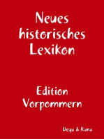 Neues historisches Lexikon - Edition Vorpommern