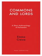 Commons and Lords: A Short Anthropology of Parliament