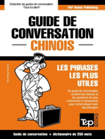 Guide de conversation Français-Chinois et mini dictionnaire de 250 mots